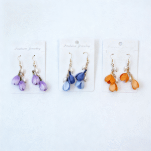 handmaderonghua—colorful stamen earrings