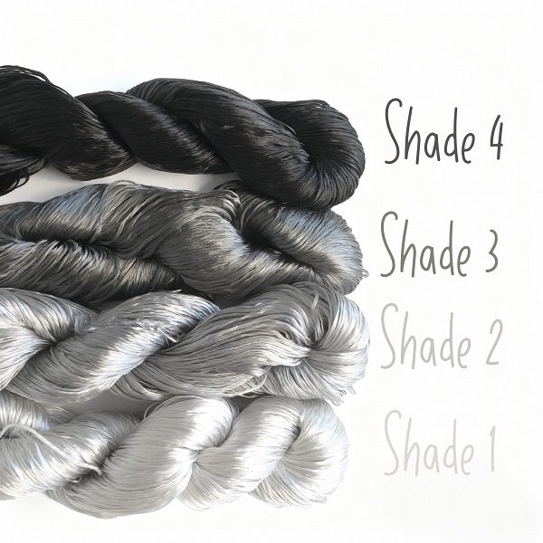 ronghua making tools—400m untwisted unsplit mulberry silk thread (ash gray) ronghua making tools—400m untwisted unsplit mulberry silk thread (ash gray)