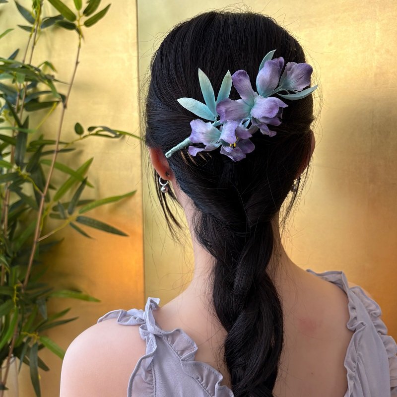 handmaderonghua—purple iris handmaderonghua—purple iris