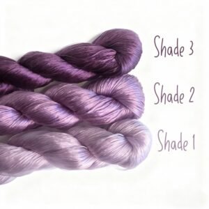 ronghua making tools—400m untwisted unsplit mulberry silk thread (dark violet blue)