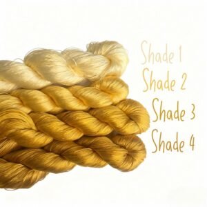 ronghua making tools—400m untwisted unsplit mulberry silk thread (yellow cat)